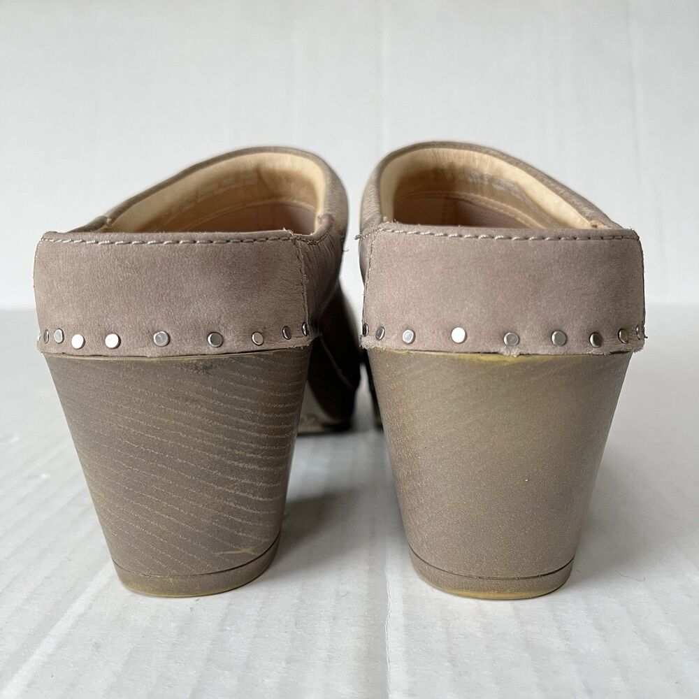 Dansko Sammy Clogs Womens Slip On Comfort Open Heel Casual Shoes Nubuck Leather - Picture 9 of 13